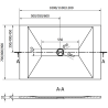 Mexen Toro brodzik prostokątny SMC 120 x 90 cm, czarny - 43709012