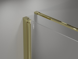 Mexen Mist-B Duschkabine Drehbar 100 x 70 cm, transparent, gold - 8A2T-100-070-50-00