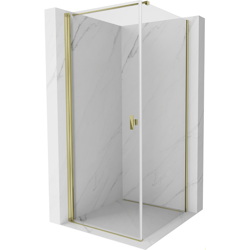 Mexen Mist-B Duschkabine 85 x 85 cm, transparent, gold - 8A2T-085-085-50-00