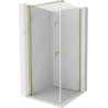 Mexen Mist-B hinged dušikabiin 90 x 90 cm, läbipaistev, kuldne - 8A2T-090-090-50-00