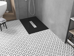 Bac à douche rectangulaire Mexen Toro SMC 140 x 90 cm, noir - 43709014