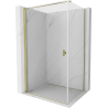Mexen Mist-B cabine de douche pivotante 100 x 120 cm, transparent, or - 8A2T-100-120-50-00
