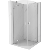 Mexen Mist cabine de douche semi-circulaire pivotante 90 x 90 cm, transparent, chromé - 8A33-090-090-01-00