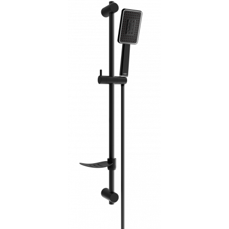 Mexen DF54 sliding shower set, black - 785544582-71