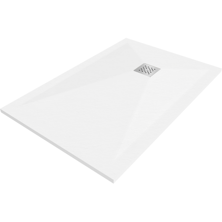Mexen Stone+ Komposit-Duschwanne rechteckig 80 x 70 cm, weiß - 44107080