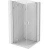 Mexen Mist L Duschkabine halbrund schwenkbar 100 x 100 cm, transparent, Chrom - 8A33L-100-100-01-00