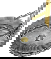 Mexen Eiva γυάλινος νιπτήρας επιτραπέζιος 39 x 39 cm, μαύρος - 24163970