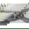 Mexen Silo baignoire autoportante d'angle gauche rainurée 170 x 80 cm, blanche, trop-plein doré - 52891708000L-50