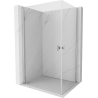 Mexen Mist-B Duo cabine de douche battante 100 x 70 cm, transparent, chrome - 8A2-100-070-01-00