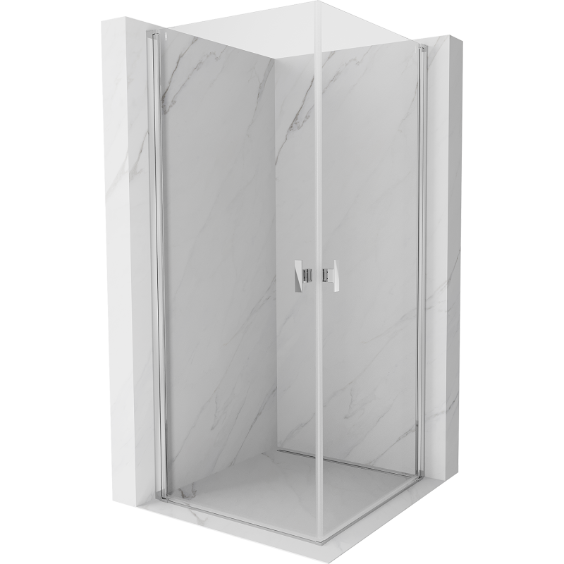 Mexen Mist-B Duo kabina prysznicowa uchylna 75 x 75 cm, transparent, chrom - 8A2-075-075-01-00