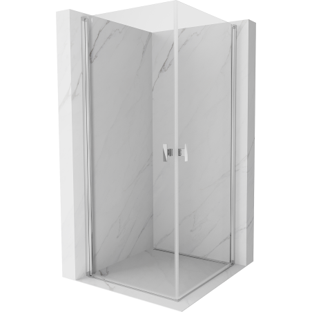 Mexen Mist-B Duo Duschkabine schwenkbar 100 x 90 cm, transparent, Chrom - 8A2-100-090-01-00