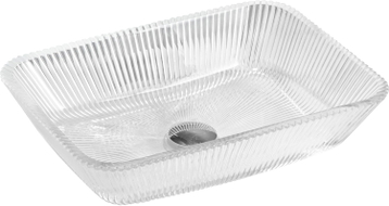 Mexen Tiva stakleni nadgradni umivaonik 46 x 33 cm, proziran - 24184600