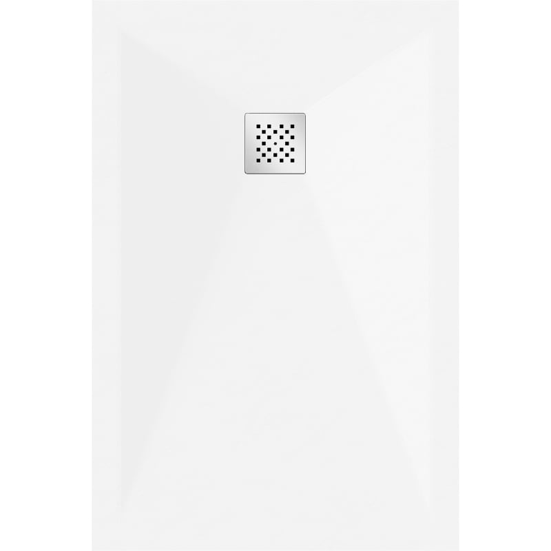 Mexen Stone+ rectangular composite shower tray 120 x 80 cm, white - 44108012