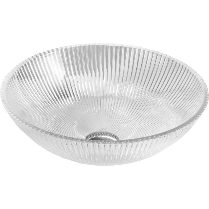 Mexen Zuri Glaswaschbecken Aufsatzwaschbecken 39 x 39 cm, transparent - 24193900