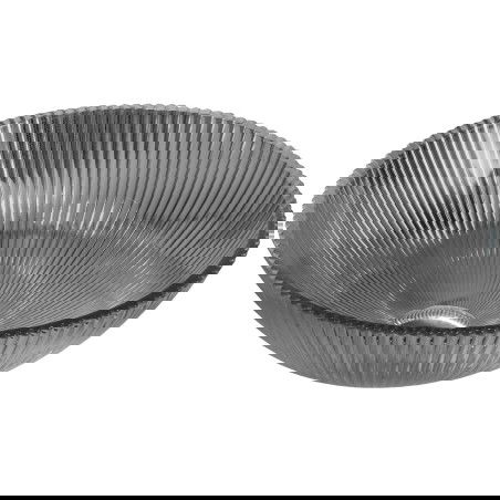 Mexen Zuri lavandino da appoggio in vetro 39 x 39 cm, nero - 24193970