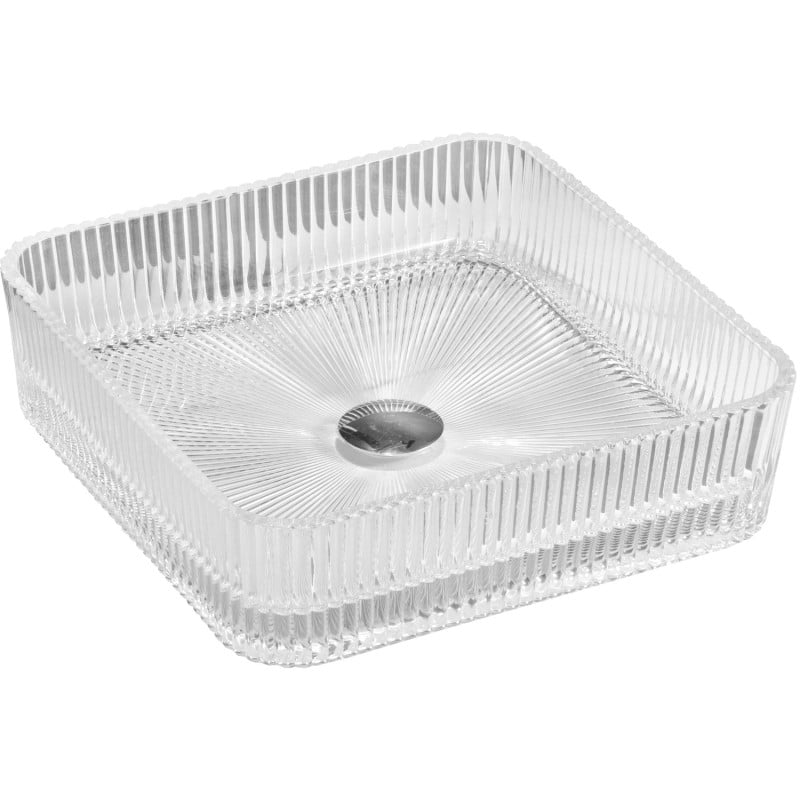 Mexen Nira szklana umywalka nablatowa 39 x 39 cm, transparent - 24203900