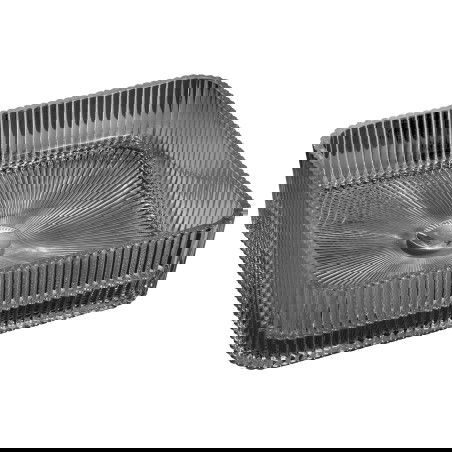 Mexen Nira γυάλινος πάγκος νιπτήρα 39 x 39 cm, μαύρος - 24203970