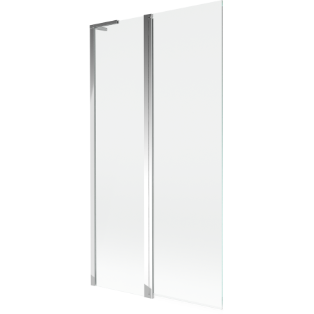 Mexen Mist L Shower Screen 2-Panel 100 x 150 cm, Transparent, Chrome - 8A9L-100-011-01-00