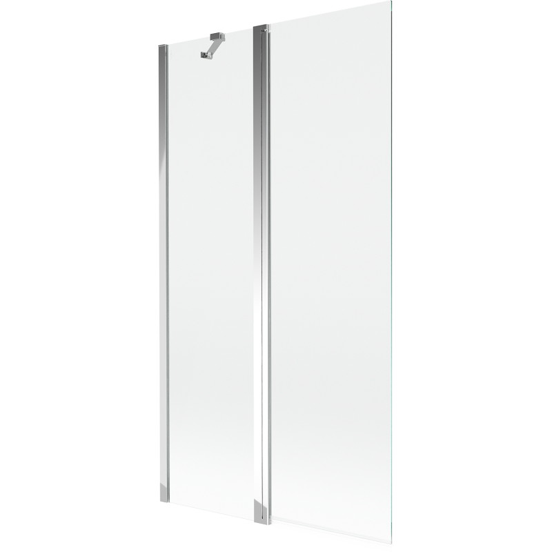 Mexen Mist dvodijelna paravana za kadu 100 x 150 cm, prozirna, krom - 8A9-100-011-01-00