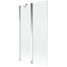 Mexen Mist paroi de douche 2 volets 100 x 150 cm, transparent, chrome - 8A9-100-011-01-00