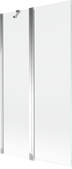 Mexen Mist 2-wing shower screen 100 x 150 cm, transparent, chrome - 8A9-100-011-01-00