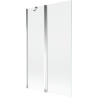 Mexen Mist tuš paravan s 2 krila 110 x 150 cm, prozirno, krom - 8A9-110-011-01-00