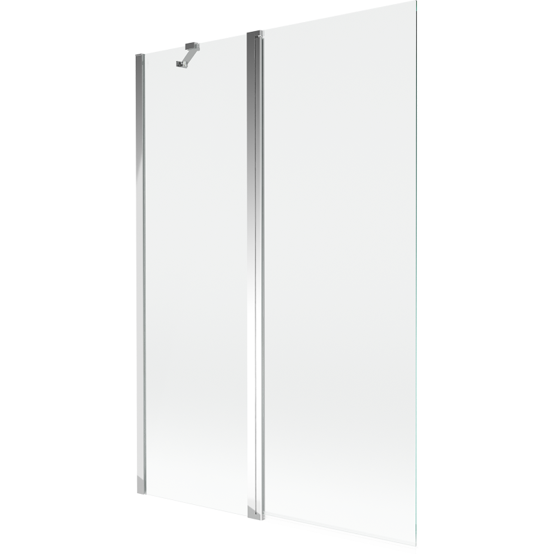 Mexen Mist duschavdelare 2-delad 120 x 150 cm, transparent, krom - 8A9-120-011-01-00