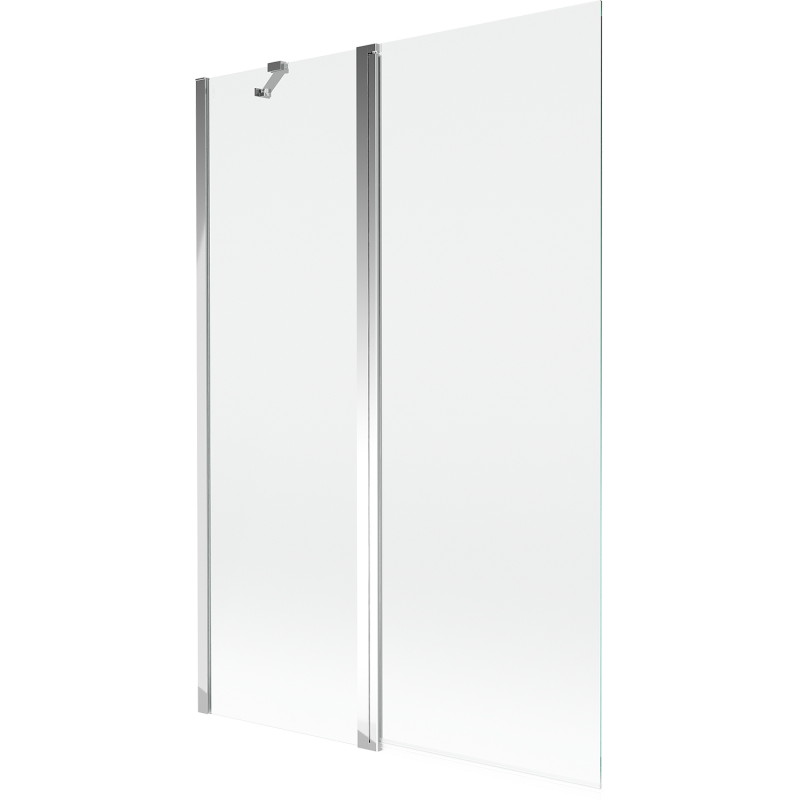 Mexen Mist dvodijelna pregrada za kadu 120 x 150 cm, prozirna, krom - 8A9-120-011-01-00