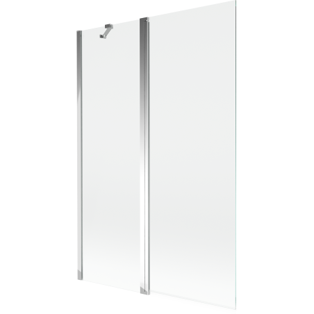 Mexen Mist dvodijelna pregrada za kadu 120 x 150 cm, prozirna, krom - 8A9-120-011-01-00