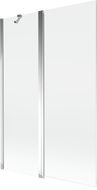 Mexen Mist διπλή πόρτα μπανιέρας 120 x 150 cm, διάφανη, χρώμιο - 8A9-120-011-01-00