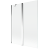 Mexen Mist 2-panel shower screen 130 x 150 cm, transparent, chrome - 8A9-130-011-01-00