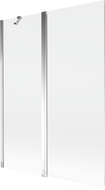 Mexen Mist paroi de baignoire 2 volets 130 x 150 cm, transparent, chrome - 8A9-130-011-01-00