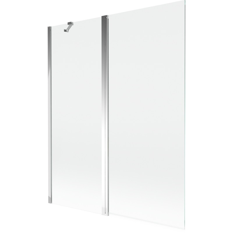 Mexen Mist pregrada za kadu s dva krila 140 x 150 cm, prozirna, krom - 8A9-140-011-01-00