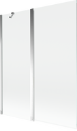 Mexen Mist 2-panel bath screen 140 x 150 cm, transparent, chrome - 8A9-140-011-01-00