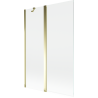 Paroi de douche Mexen Mist à 2 volets 120 x 150 cm, transparent, doré - 8A9-120-011-50-00