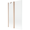 Mexen Mist 2-wing shower screen 110 x 150 cm, transparent, brushed copper - 8A9-110-011-65-00