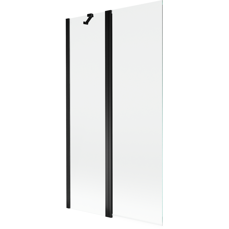 Mexen Mist 2-wing shower screen 100 x 150 cm, transparent, black - 8A9-100-011-70-00