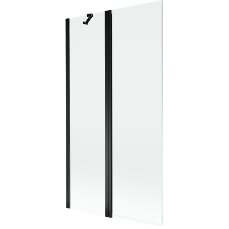 Mexen Mist 2-wing shower screen 100 x 150 cm, transparent, black - 8A9-100-011-70-00