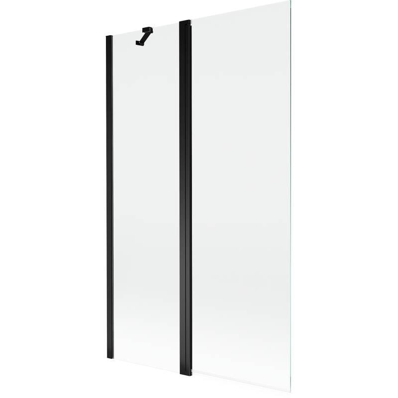 Mexen Mist 2-wing Shower Screen 110 x 150 cm, transparent, black - 8A9-110-011-70-00
