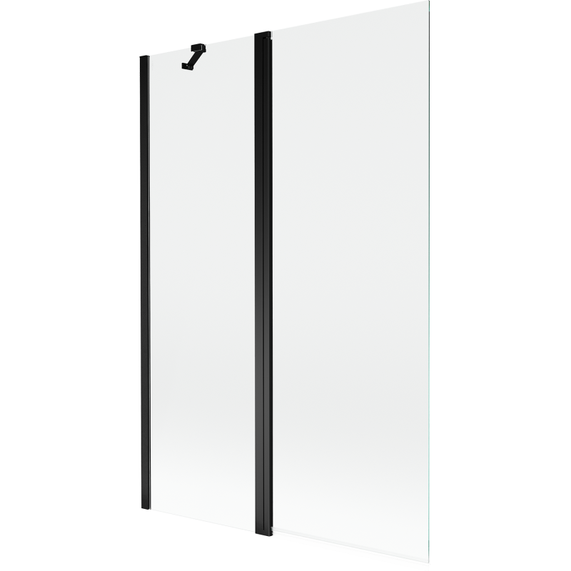 Mexen Mist mampara de ducha de 2 paneles 120 x 150 cm, transparente, negro - 8A9-120-011-70-00
