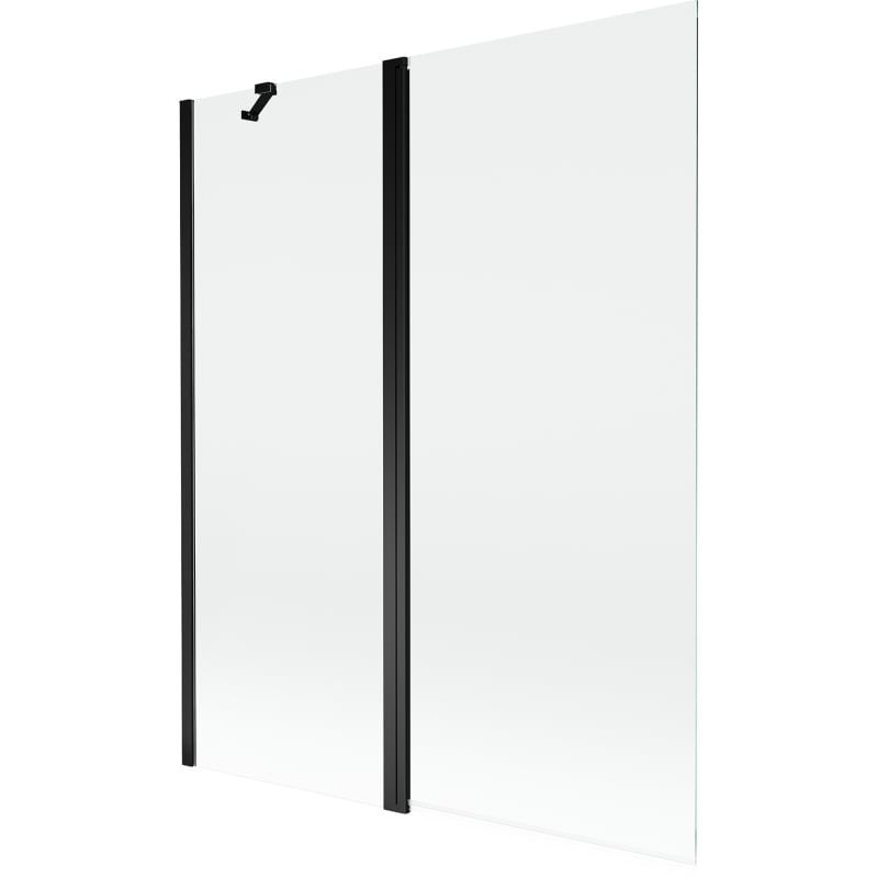 Mexen Mist 2-panel shower screen 140 x 150 cm, transparent, black - 8A9-140-011-70-00