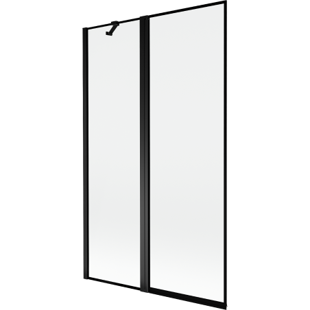 Mexen Mist 2-panel left shower screen 110 x 150 cm, black frame, black - 8A9-110-011-70-70-L