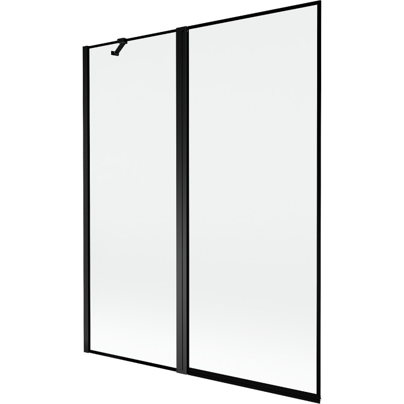 Mexen Mist kahekordne vannivirus, vasakpoolne 140 x 150 cm, must raam, must - 8A9-140-011-70-70-L