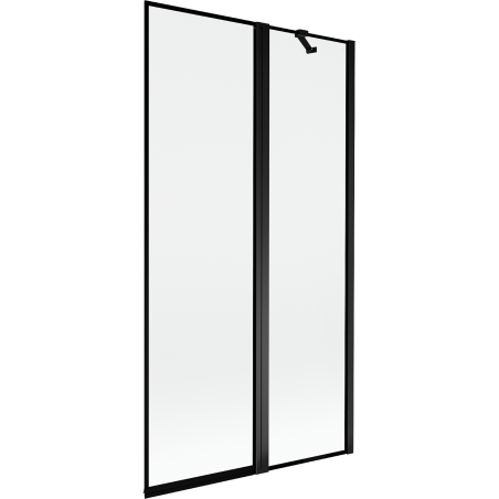 Mexen Mist 2-Panel Shower Screen Right 100 x 150 cm, Black Frame, Black - 8A9-100-011-70-70-P