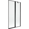 Mexen Mist 2-Panel Shower Screen Right 100 x 150 cm, Black Frame, Black - 8A9-100-011-70-70-P