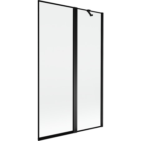 Mexen Mist 2-panel right shower screen 110 x 150 cm, black frame, black - 8A9-110-011-70-70-P