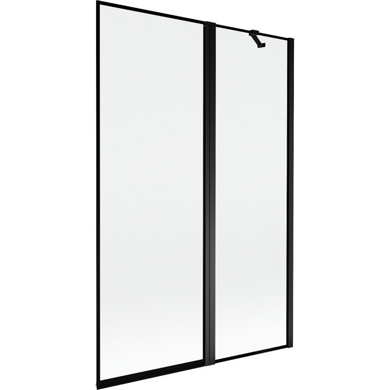 Mexen Mist 2-panel right shower screen 120 x 150 cm, black frame, black - 8A9-120-011-70-70-P