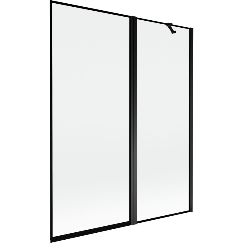 Mexen Mist kaheosaline dušisein parem 140 x 150 cm, must raam, must - 8A9-140-011-70-70-P