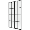 Mexen Mist shower screen 2-wing left 100 x 150 cm, black grid, black - 8A9-100-011-70-77-L