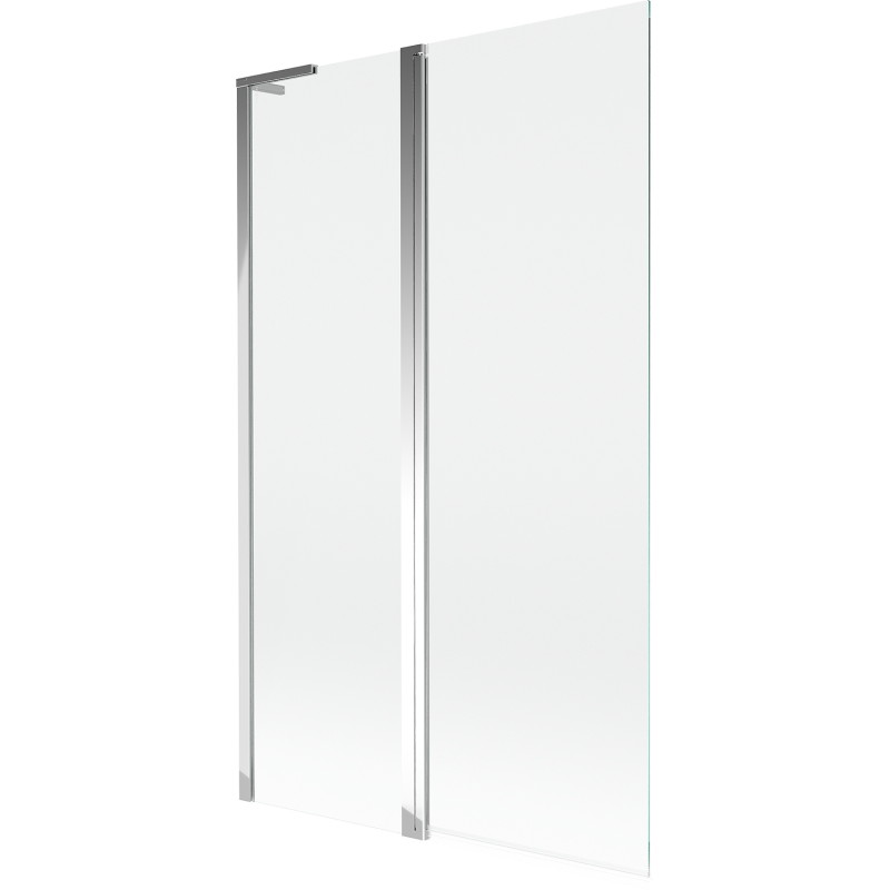 Mexen Mist L vannikarapp 2-osaline 110 x 150 cm, läbipaistev, kroom - 8A9L-110-011-01-00